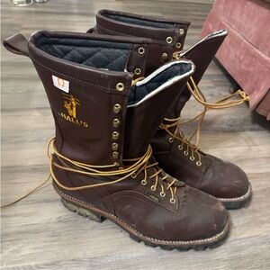 Brown Leather Work Boots
